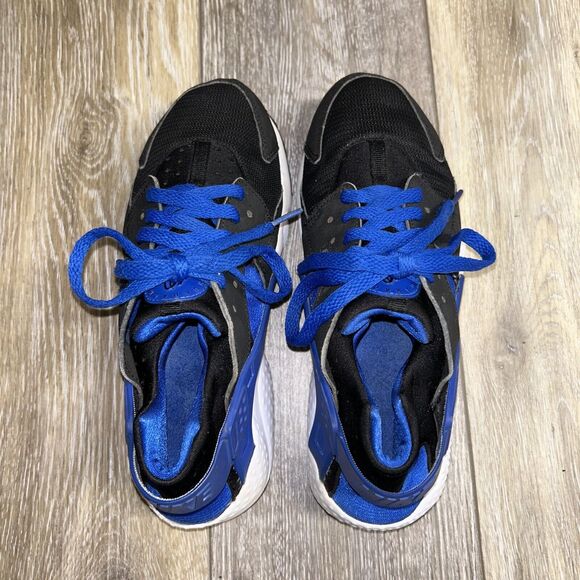 Nike Air Huarache Run GS Nike 654275-005 Black Blue Kids Youth US Size 5.5Y - Picture 8 of 11
